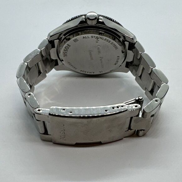 Fossil Cecile AM4509 Women's Silver Stainless Steel Analog Quartz Watch AEA438 - Picture 9 of 11
